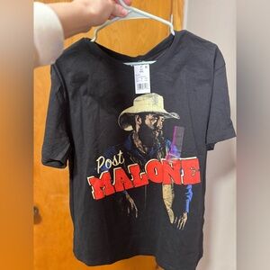 NWT Post Malone Graphic Tee Posty Co  XXL Black Band Tee
